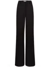 Nina Ricci Wool Gabardine Straight Pants In Black