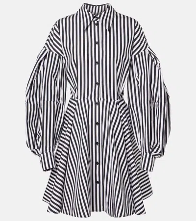 Nina Ricci Midi Dress With Cocoon Sleeves In Blue