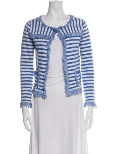 Pre-owned Nina Ricci Striped Jacket In Blue