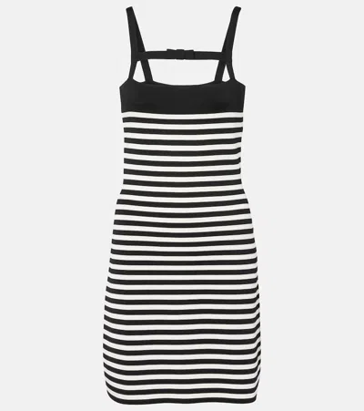 NINA RICCI STRIPED MINIDRESS