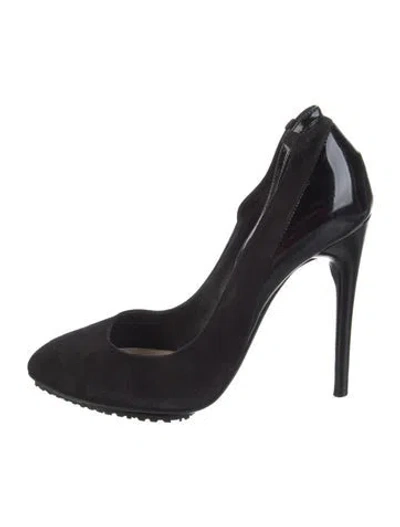Pre-owned Nina Ricci Suede Pumps In Black