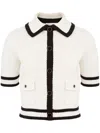 Nina Ricci Three Quarters Sleeves Cardigan Xxl In Neutral