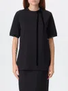 Nina Ricci T-shirt With Ribbon And Bow In Black
