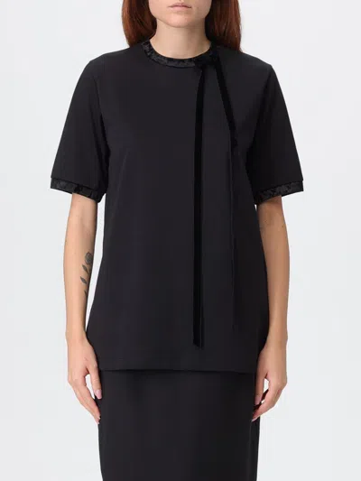NINA RICCI T-SHIRT NINA RICCI WOMAN COLOR BLACK,H34241002