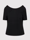 Nina Ricci T-shirt With A Low-cut Back In Black