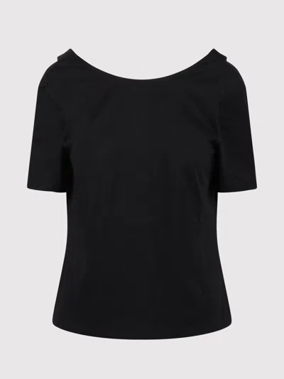 Nina Ricci T-shirt With A Low-cut Back In Black