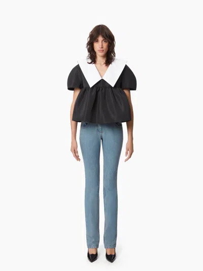 Nina Ricci Oberteil Mit V-ausschnitt In Schwarz
