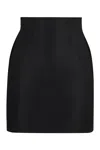 Nina Ricci Taffeta High-waisted Mini Skirt In Black