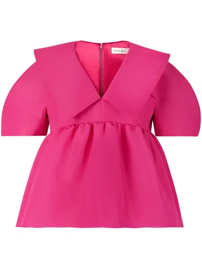 Nina Ricci Oberteil Mit V-ausschnitt In Rosa
