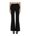 Nina Ricci Flared Leg Trousers Belt Loops In Black