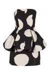Nina Ricci Techno Taffeta Peplum Dress