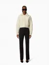 Nina Ricci Textured Wool Cardigan Xl In White