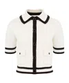 Nina Ricci Three Quarters Sleeves Cardigan Xxl In White