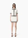 Nina Ricci Three Quarters Sleeves Cardigan Xxl In White