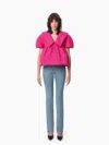 Nina Ricci Taffeta Babydoll Top
