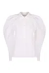 Nina Ricci Woman Shirt Black Size 6 Cotton In White