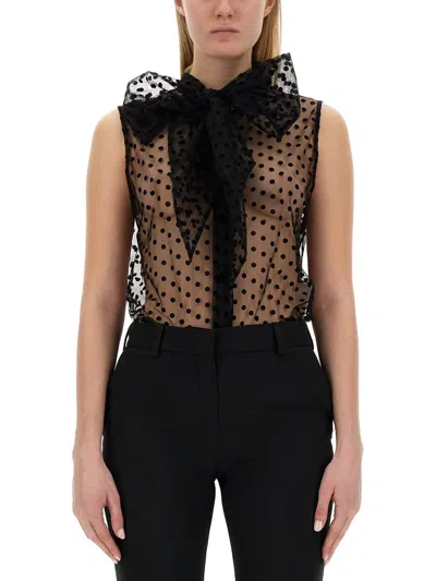 Nina Ricci Top With Knot In Black