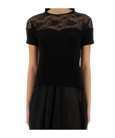 NINA RICCI NINA RICCI TOP WITH LACE DETAIL