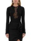 Nina Ricci Lace Insert Long-sleeved Top