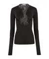 Nina Ricci Lace Insert Long-sleeved Top