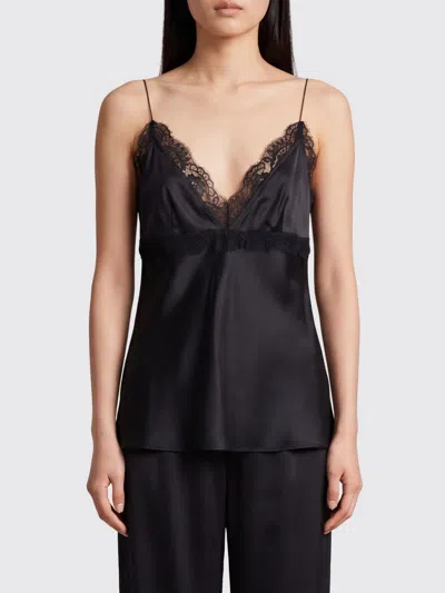 Nina Ricci Lace-trimmed Silk-blend Satin Camisole In Black