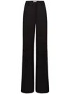 Nina Ricci High Waist Pleated Wide-leg Trousers In Black