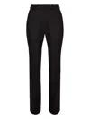 Nina Ricci Straight Leg Trousers Front Pleats In Black