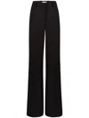 Nina Ricci High Waist Pleated Wide-leg Trousers In Black