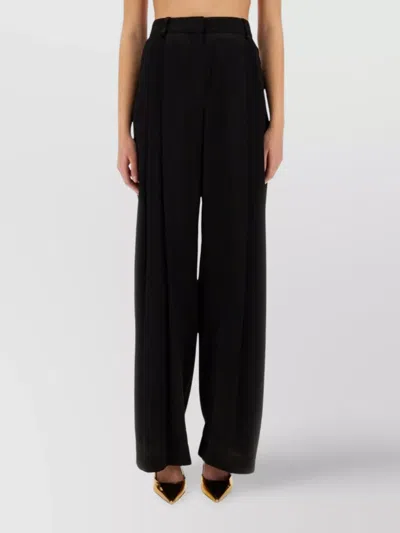 Nina Ricci Trousers High-waisted Wide-leg Design In Black