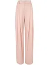 Nina Ricci Pleated Wide-leg Pants In Pink