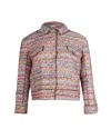 NINA RICCI TWEED CROPPED JACKET IN MULTICOLOR POLYAMIDE