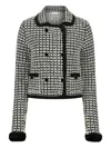Nina Ricci Tweed-effect Double-breasted Jacket In Multi