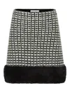 Nina Ricci Tweed-effect Knitted Miniskirt In Multi