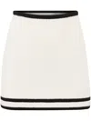 Nina Ricci Tweed Mini Skirt In White