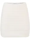 Nina Ricci Mini Skirt In Denim And Tweed Xl In White