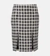 Nina Ricci Tweed Miniskirt In White