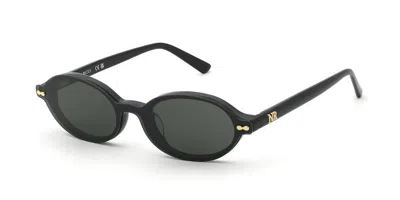 Nina Ricci Unr466 0700 With Clip-on Women's Glasses Black Size 50 - Free Lenses - Blue Light Block Available