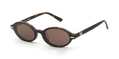 Nina Ricci Unr466 0752 With Clip-on Women's Glasses Tortoiseshell Size 50 - Free Lenses - Blue Light Block Avai
