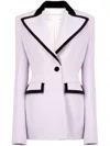 Nina Ricci Tuxedo Deyail Blazer In Purple