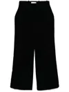 Nina Ricci Velvet Trousers In Black