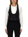 Nina Ricci Sleeveless Cropped Top For Modern Style In Black