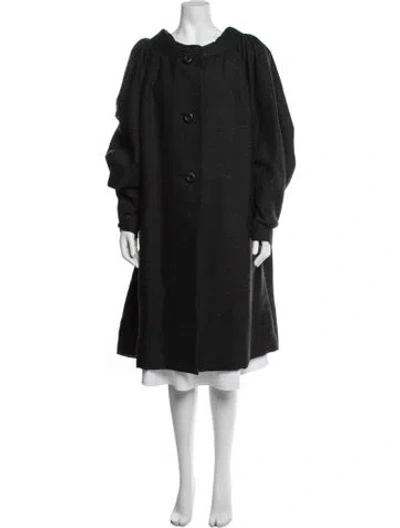 Pre-owned Nina Ricci Vintage 1970's Coat In Black
