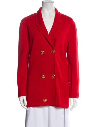 Pre-owned Nina Ricci Vintage 1980's Blazer In Red
