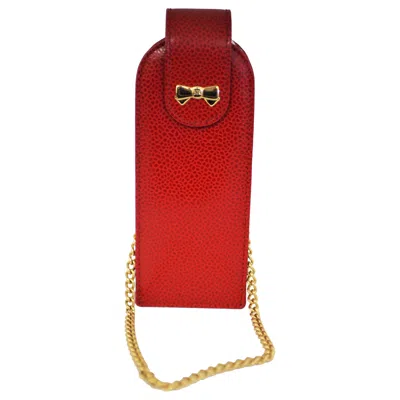 Pre-owned Nina Ricci Vintage 1980s Red Small Women's Shoulder Bag Handbag