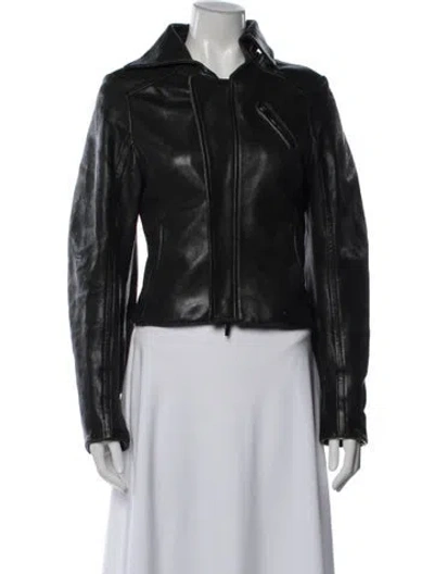 Pre-owned Nina Ricci Vintage 2000's Biker Jacket In Black