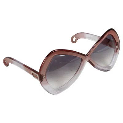 Pre-owned Nina Ricci Vintage 70's Martuano - Italy Designer Women's Oversized Color Fade Sunglasses In Gray