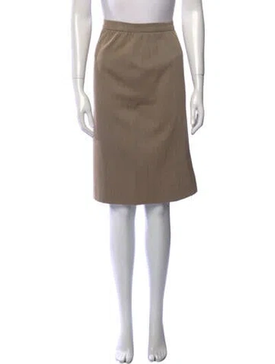 Pre-owned Nina Ricci Vintage Knee-length Skirt In Neutral