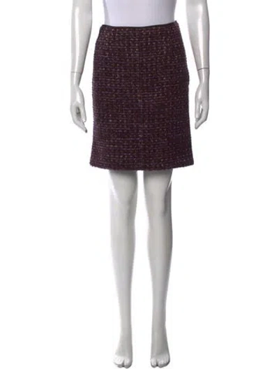 Pre-owned Nina Ricci Vintage Mini Skirt In Multicolor