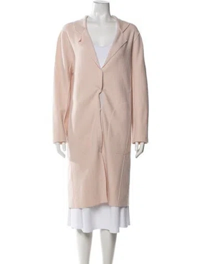 Pre-owned Nina Ricci Virgin Wool Coat In Pink