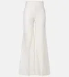 Nina Ricci Virgin Wool Flared Pants In White